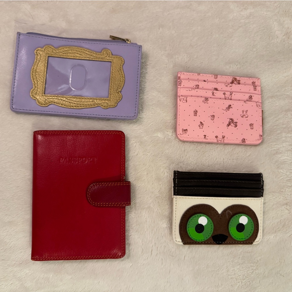 VISCONTI Red Passport and Various wallets